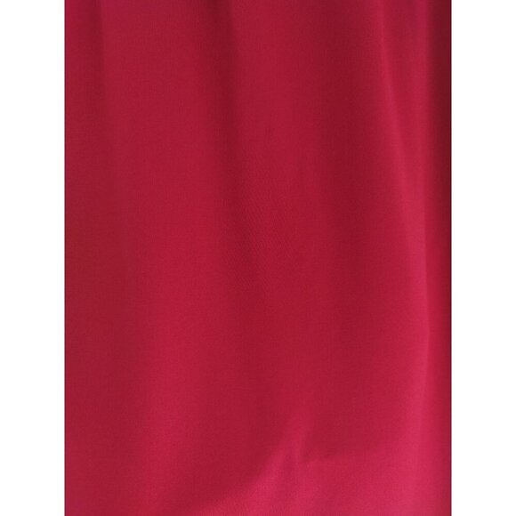 Women's Red Wide Leg Pants with Overlay Front Design, Size M, NWOT - Picture 4 of 7